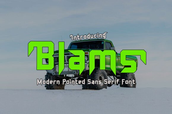 Blams: A Display Font Built for Handmade Products
