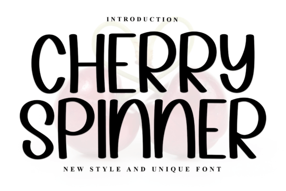 Cherry Spinner: A Playful Display Font for Digital Branding