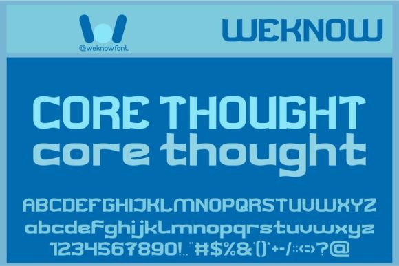 Core Thought: A Display Font Built for Scroll-Stopping Brand Content