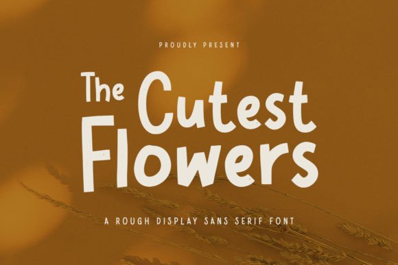 Cutest Flowers Font: A Playful Typeface for Editorial Design