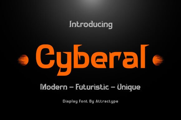 Cyberal: A Bold Display Font for Modern Editorial Design