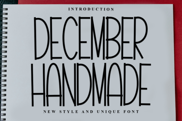 December Handmade: A Festive Display Font for Editorial Design