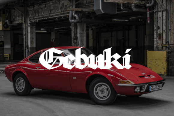 Gebuki: A Display Typeface for Editorial Storytelling