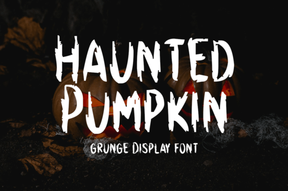 Haunted Pumpkin: A Display Font for Handmade Products