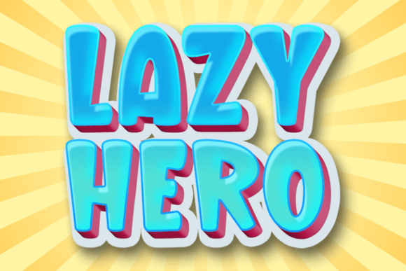 Lazy Hero: A Bold Display Font That Earned Its Place in My Branding Toolkit