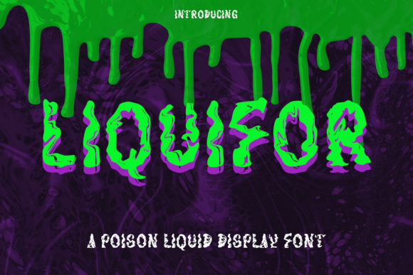Liquifor: A Display Font That Blurs Elegance and Play