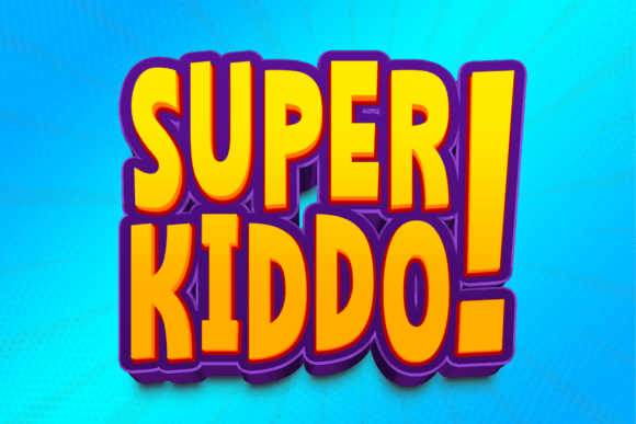Make Your Brand Playful with Super Kiddo Display Font