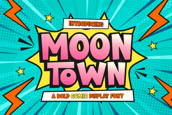 Moon Town Font Review: A Bold Display Typeface for Business Branding