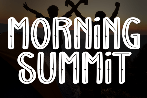 Morning Summit: A Handwritten Display Font That Makes Your Small Business Feel Approachable and Memorable