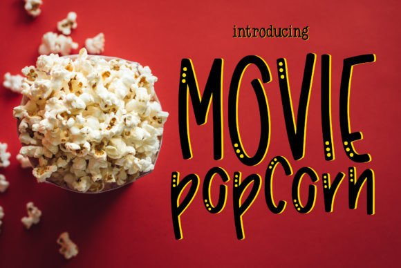 Movie Popcorn: A Bold Font for Memorable Marketing