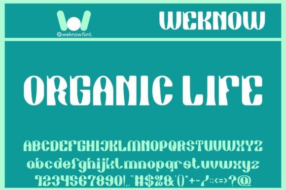 Organic Life: A Display Font for Editorial Design
