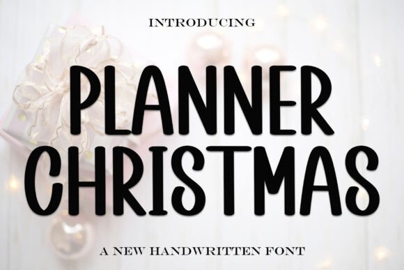 Planner Christmas: A Display Typeface Built for Festive Campaigns