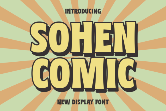 Sohen Comic: A Bold Display Font for Digital Design