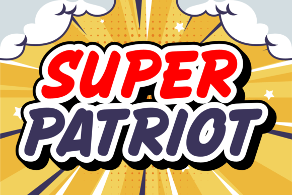 Super Patriot: A Display Font for Handmade Products with Bold Character