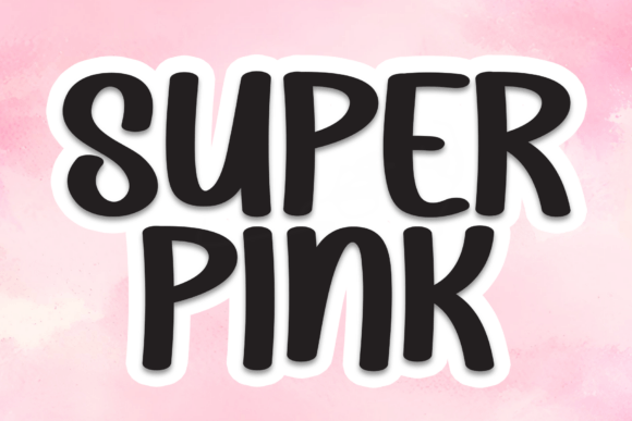 Super Pink Font: A Handmade Typeface for Playful Product Branding