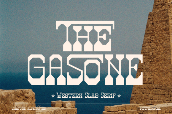 The Gasone Font Brings Western Boldness to Digital Design
