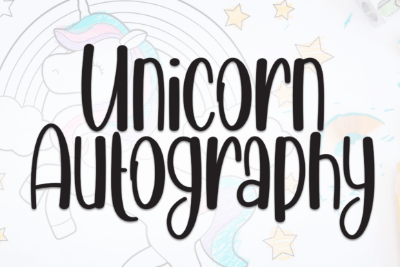 Unicorn Autography: A Whimsical Display Font for Web Designers